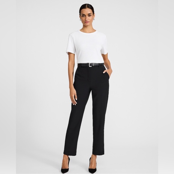 Express Pants - Express Editor Super High Waist Straight Ankle Pant